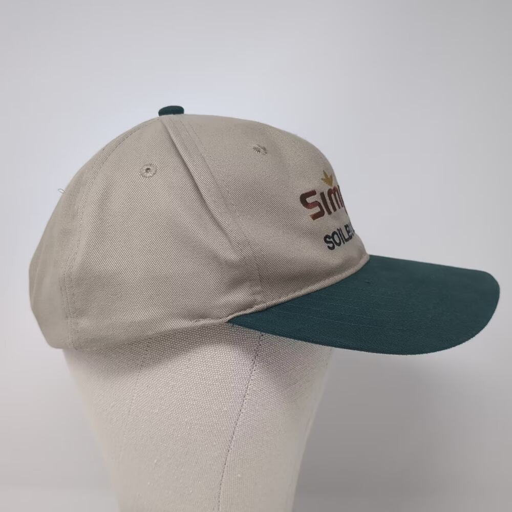 Simplot Soilbuilders Baseball Cap Hat Beige Green… - image 5